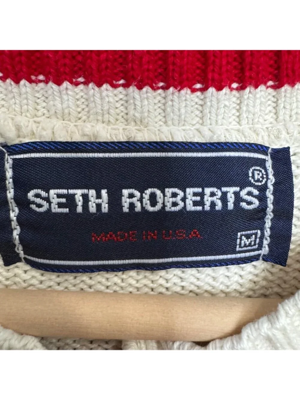SETH ROBERTS vintage made in USA Budweiser sweater size M